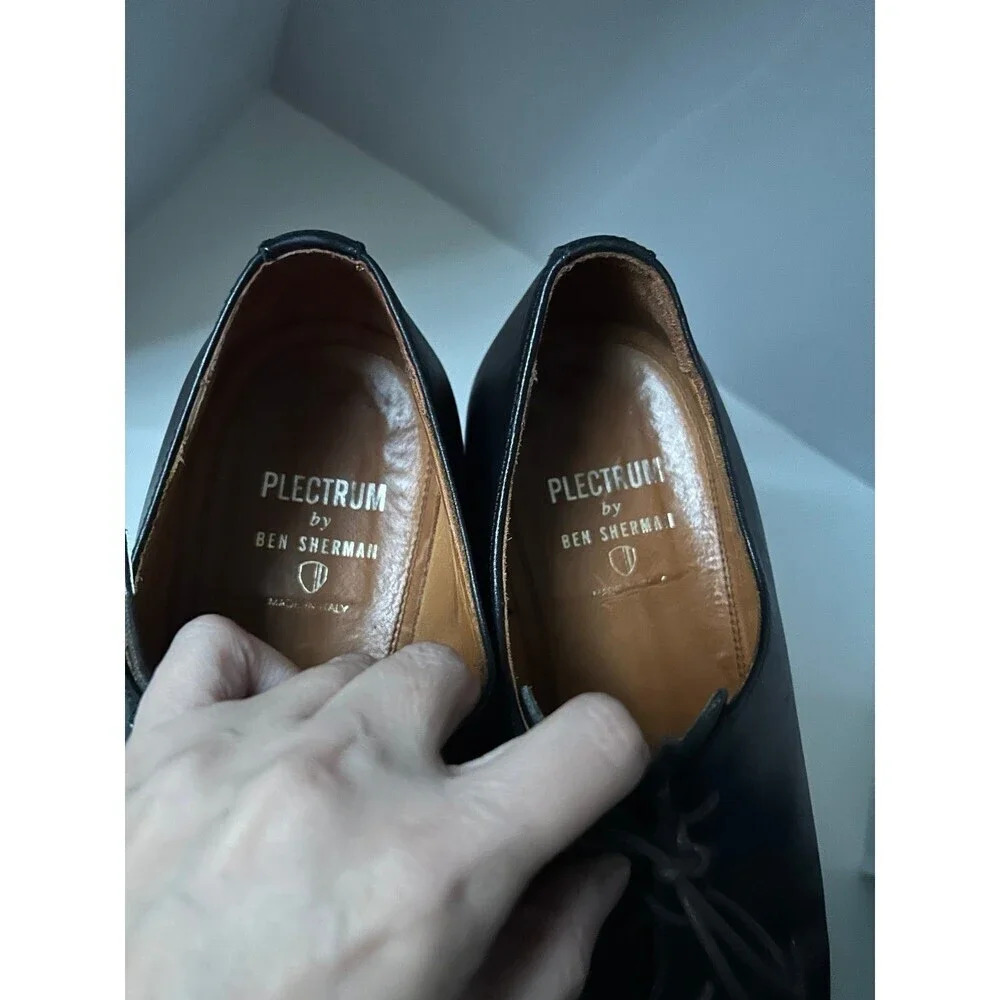 Ben Sherman Plectrum Men’s Black Lace Up Shoes - Picture 5 of 7